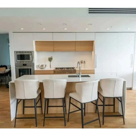 20.5 Inch Counter Stool Beige Contemporary - LOOMLAN - Moe's Home - Counter Stools