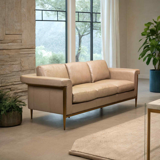 Goldwyn Luxurious Design Leather Sofa