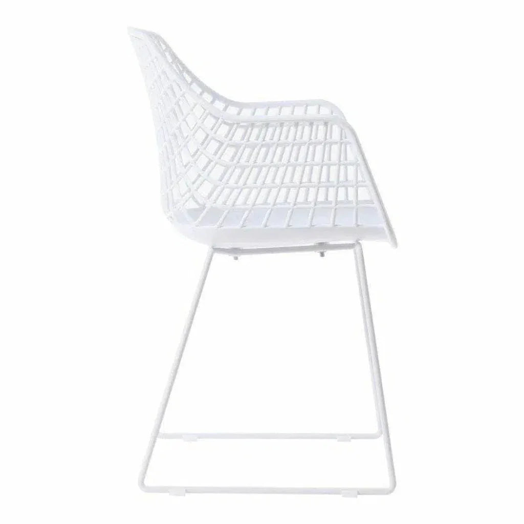 22.5 Inch Chair White Set White Contemporary-Outdoor Accent Chairs-Moe's Home-LOOMLAN
