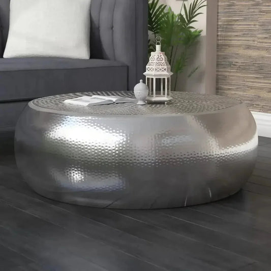 31.5 Inch Coffee Table Silver Contemporary - LOOMLAN - Moe's Home - Coffee Tables