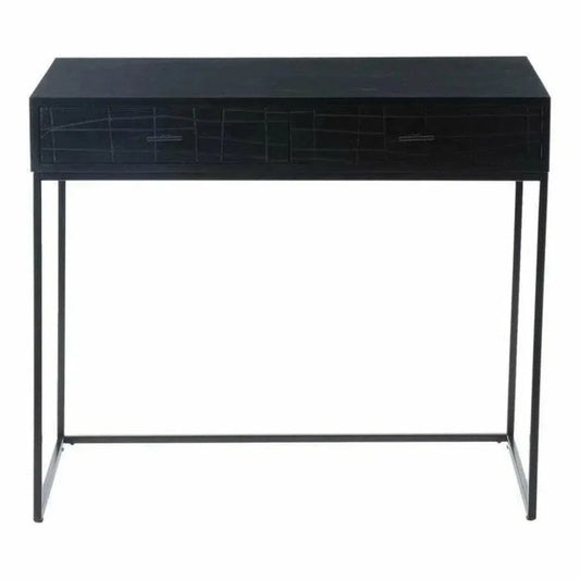 35.5 Inch Desk Black Contemporary-Home Office Desks-Moe's Home-LOOMLAN