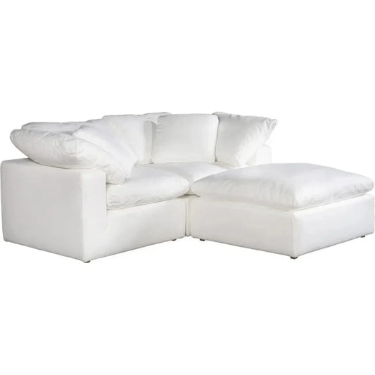 3PC Stain Resistant White Nook Modular-Modular Sofas-Moe's Home-LOOMLAN