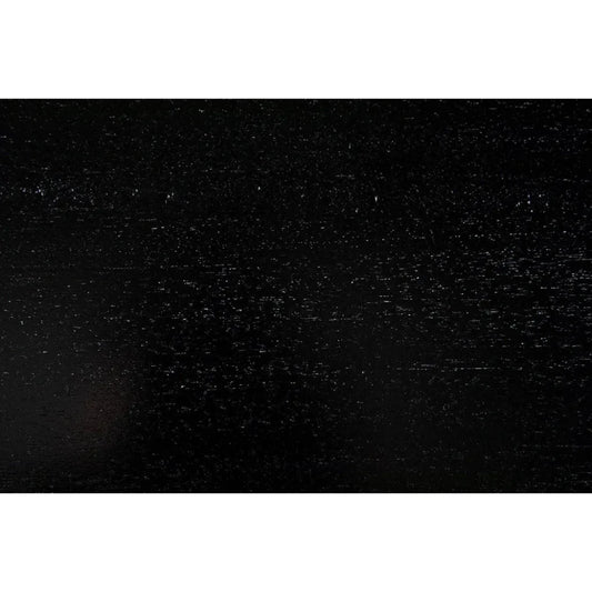 48" Zig-Zag Wood Black Round Dining Table-Dining Tables-Noir-LOOMLAN