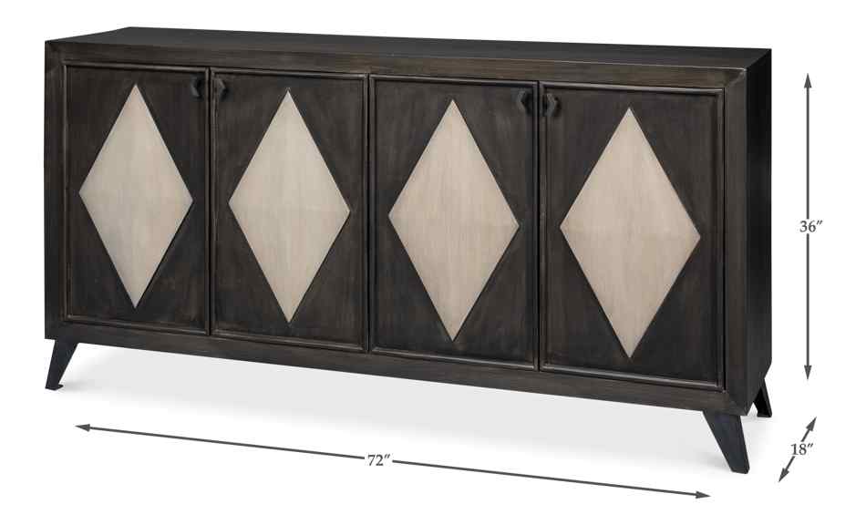 Selma Four Doors Wood Sideboard