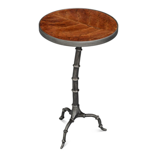 Brightleaf Aluminum Base Round Side Table