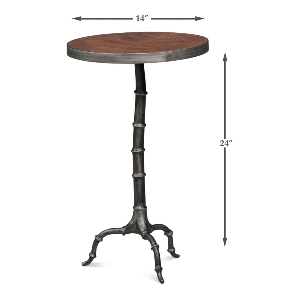 Brightleaf Aluminum Base Round Side Table