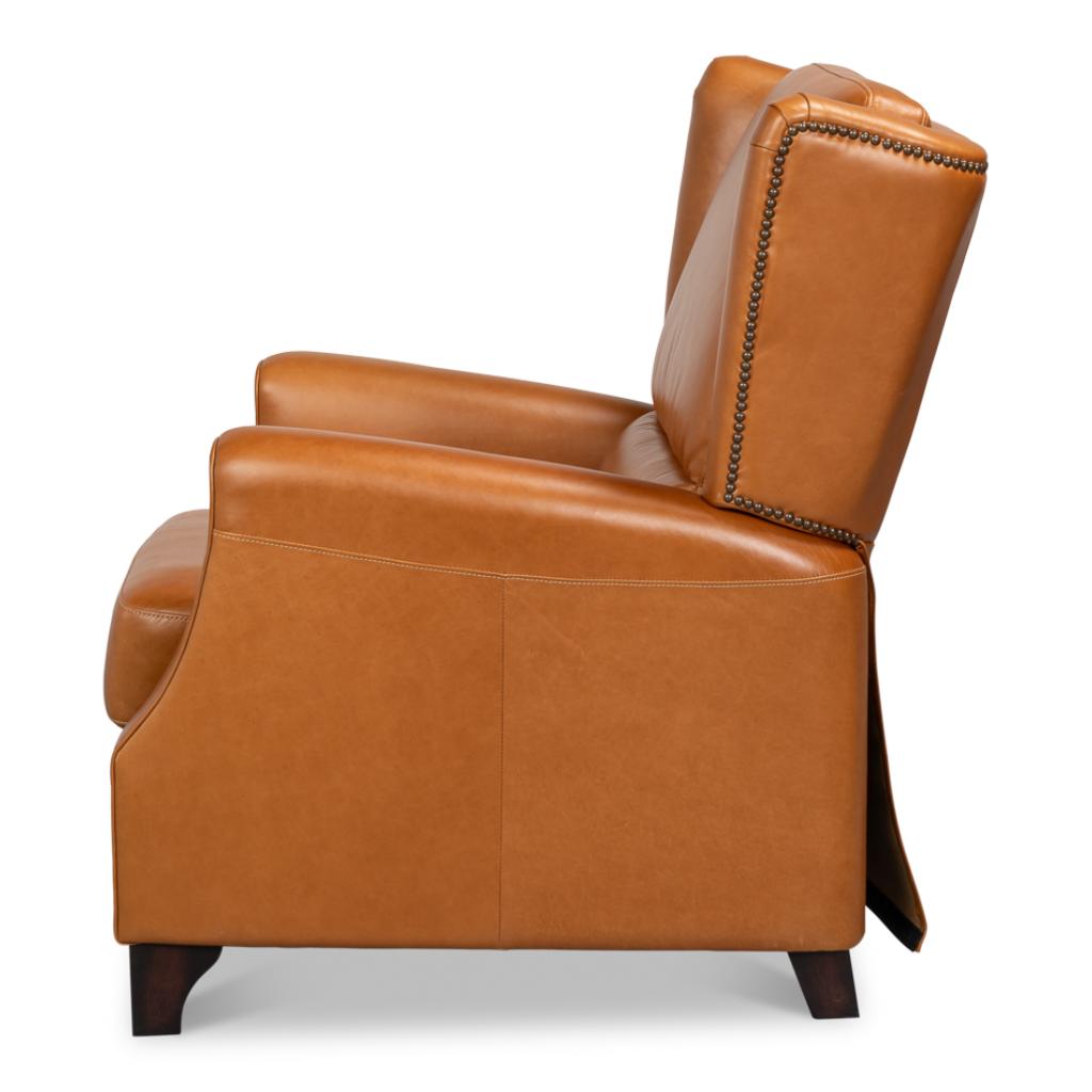 Bradford Brown Leather Recliner