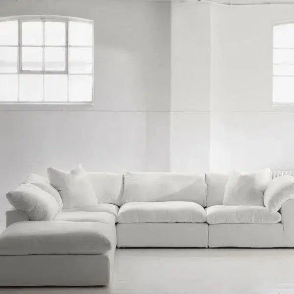 5PC Performance Terra White Modular-Modular Sofas-Moe's Home-LOOMLAN