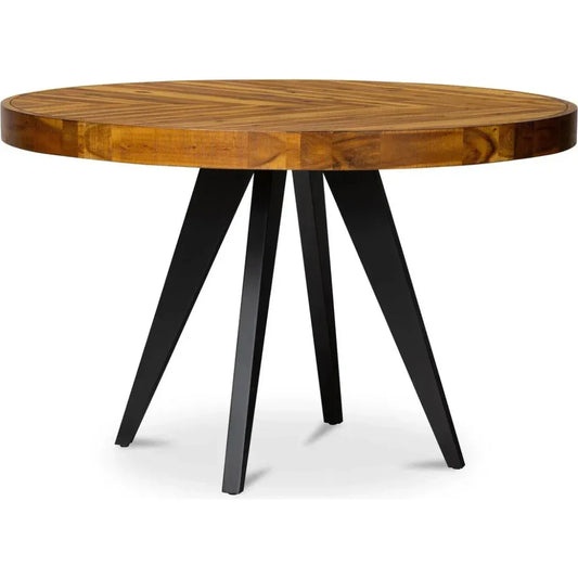 60 in. Parq NaturalVeneer Round Dining Table-Dining Tables-Moe's Home-LOOMLAN