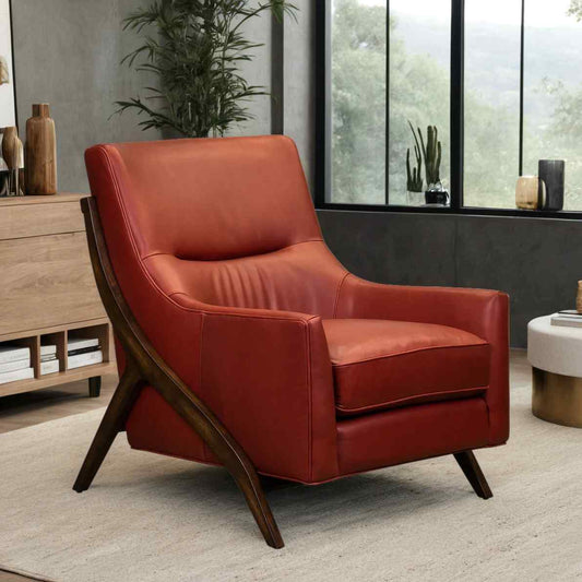 Anastasia Leather Modern Elegance Chair