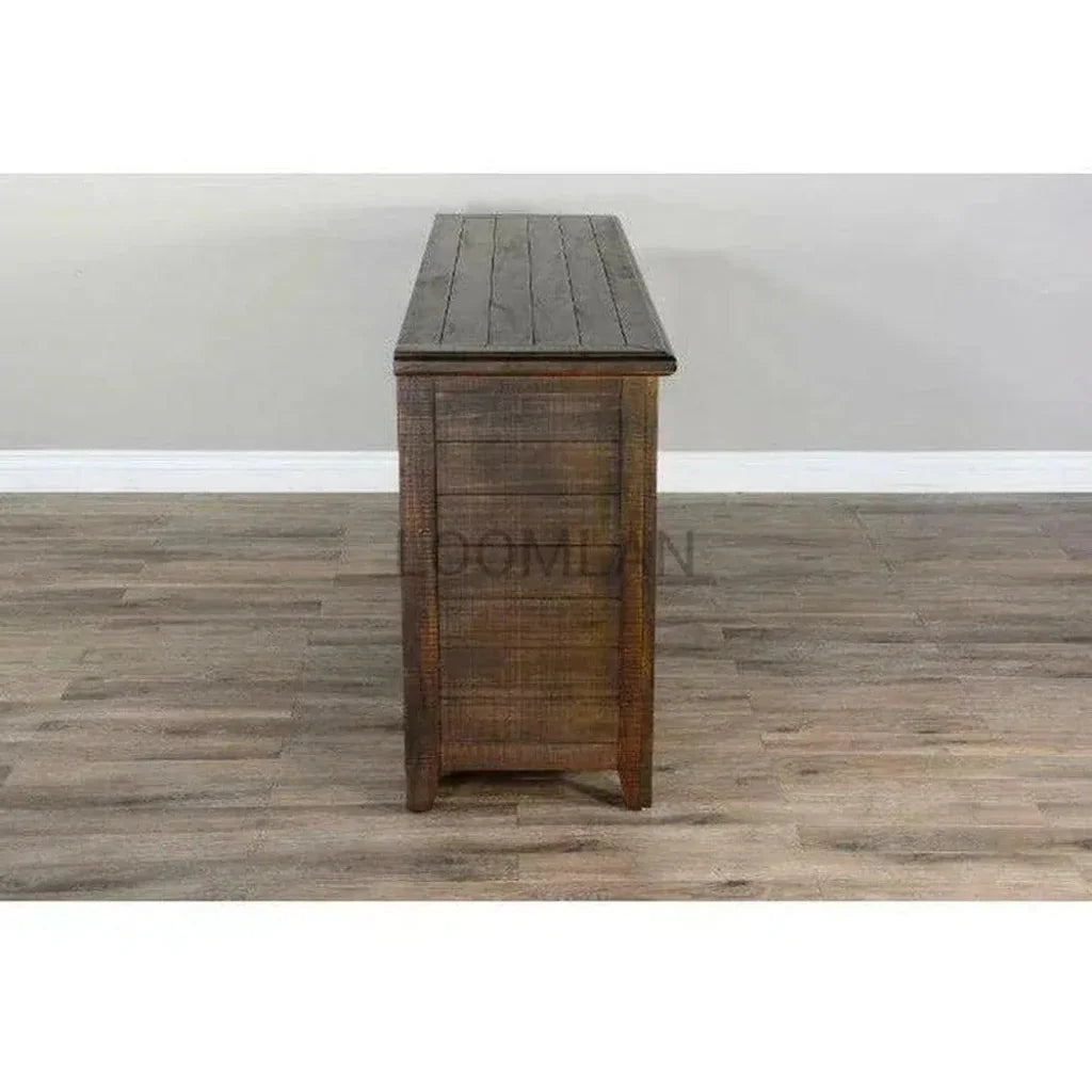 70" Wood Brown TV Stand Glass Doors - LOOMLAN - Sunny D - TV Stands & Media Centers