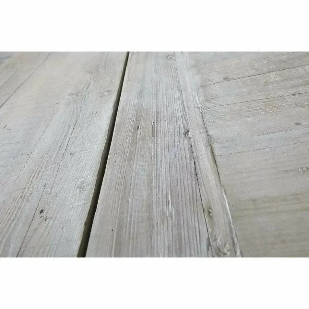 84-120" Pine Reclaimed Wood Extendable Dining Table-Dining Tables-Essentials For Living-LOOMLAN