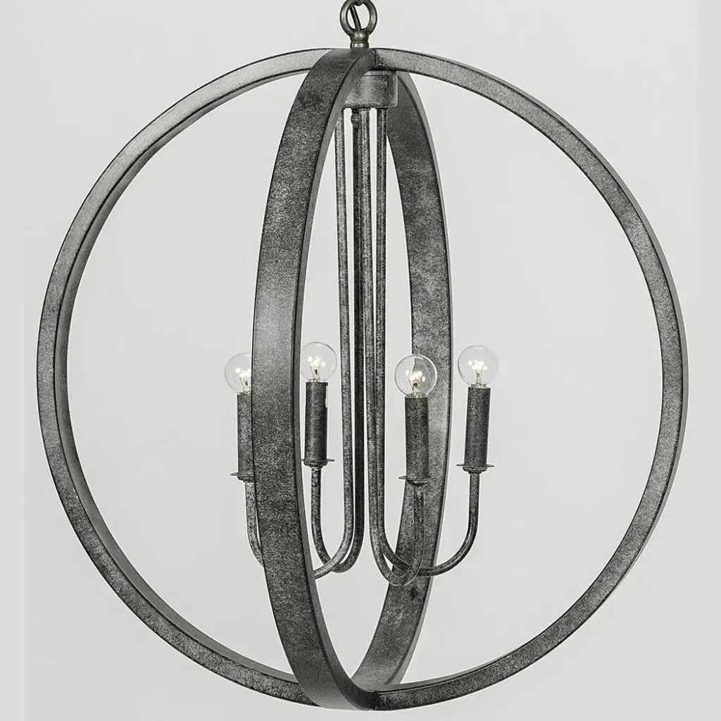 Abel Silver Metal Pendant - LOOMLAN - Noir - Pendants