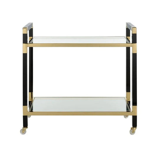 Acrylic Double Glass Top Bar Cart-Home Bar Carts-Chelsea House-LOOMLAN