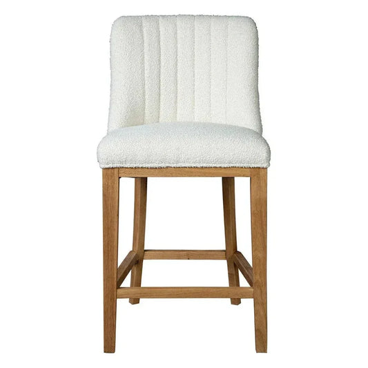 Adell Linen Counter Stool - LOOMLAN - Furniture Classics - Counter Stools