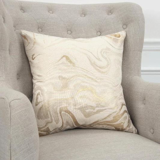 Alegro Goold Throw Pillow With Down Insert - LOOMLAN - LOOMLAN - Throw Pillows