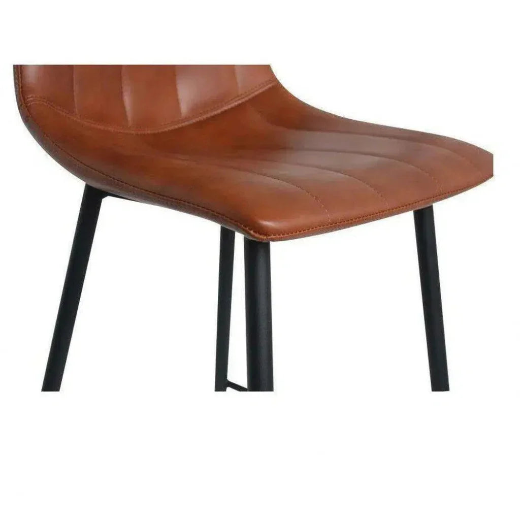 Alibi Brown Barstool (Set of 2) - LOOMLAN - Moe's Home - Bar Stools