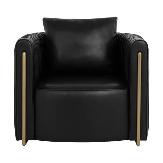 Alix Leather Lounge Chair-Lounge Chairs-SUNPAN-LOOMLAN