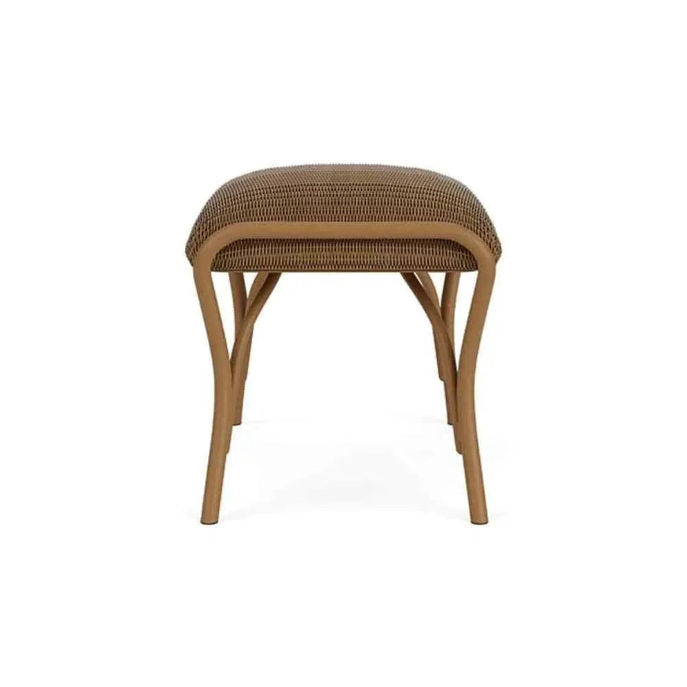 All Seasons Patio Ottoman Bench Padded Seat Outdoor-Outdoor Ottomans-Lloyd Flanders-LOOMLAN