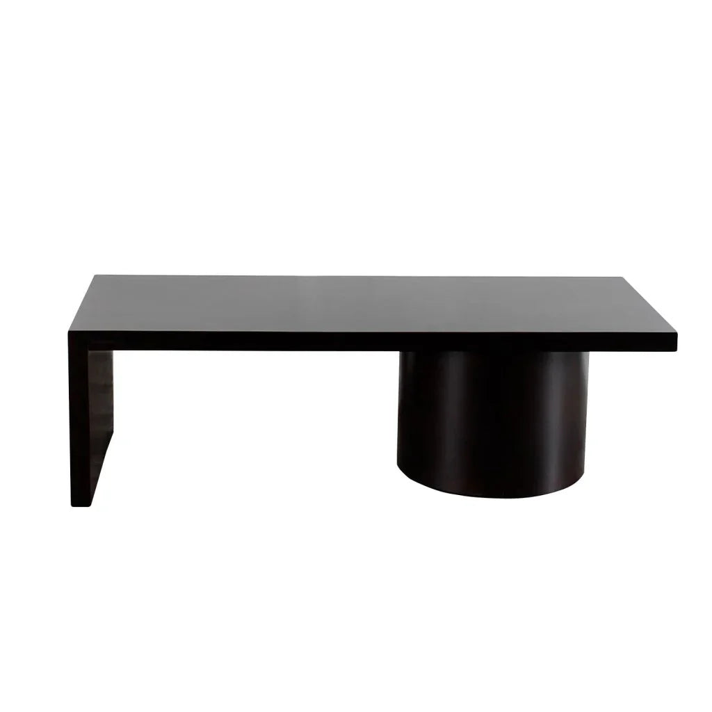 Alpert Wooden Black Coffee Table - LOOMLAN - Peninsula Home - Coffee Tables