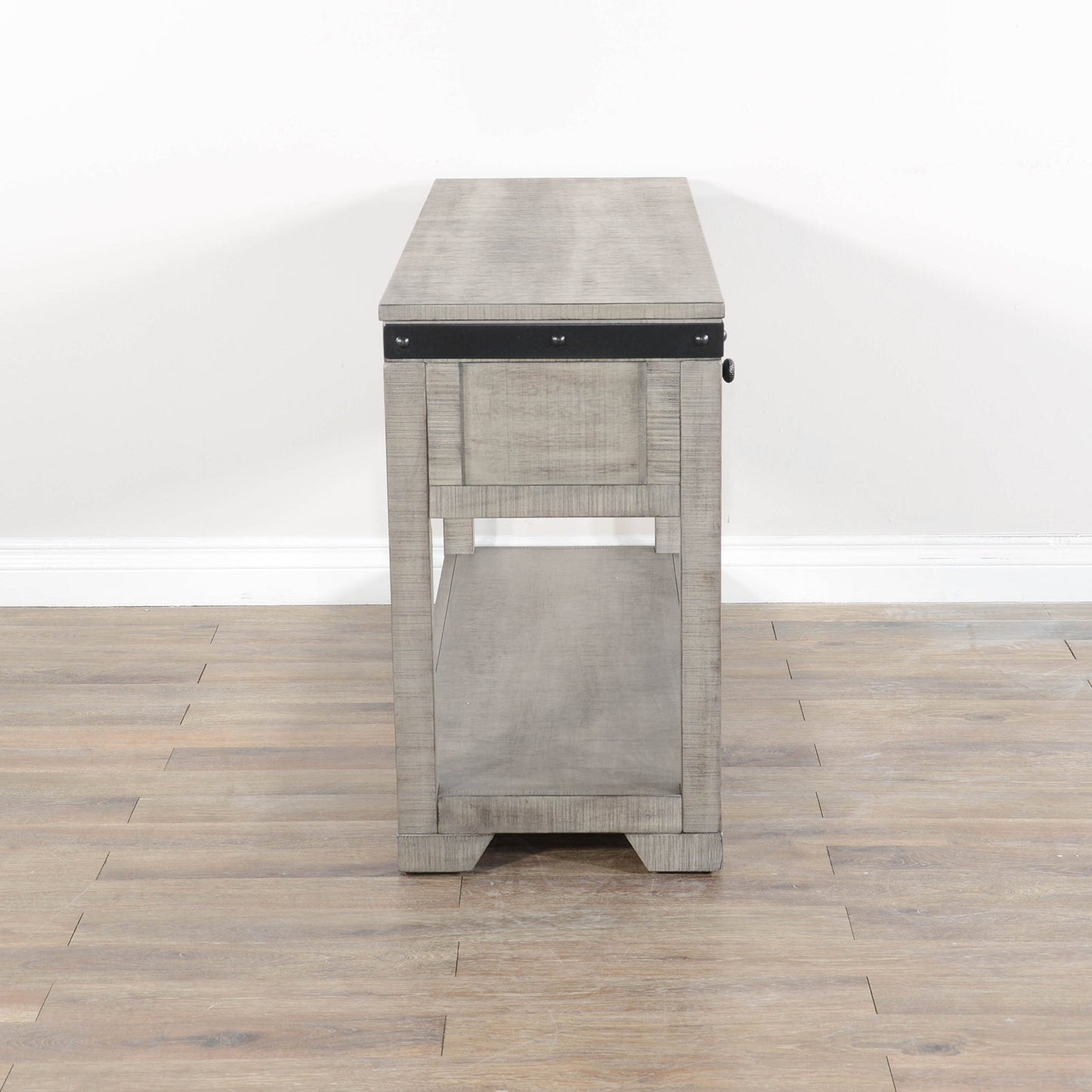 Alpine Two Drawers Wood Console Table