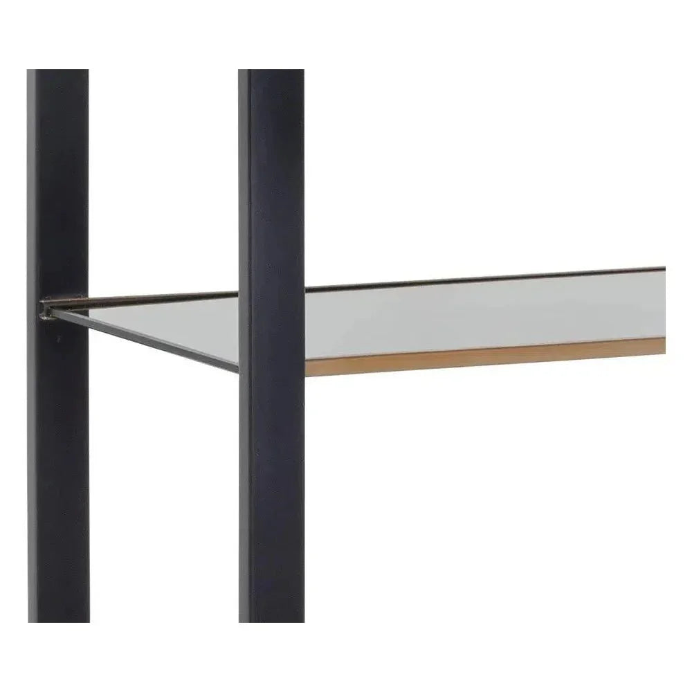 Ambretta Stainless Steel Framed Etagere-Etageres-SUNPAN-LOOMLAN