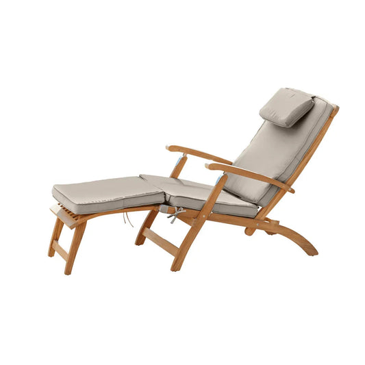 Anders Teak Patio Folding Lounge Deck Chair-Outdoor Lounge Chairs-HiTeak-LOOMLAN