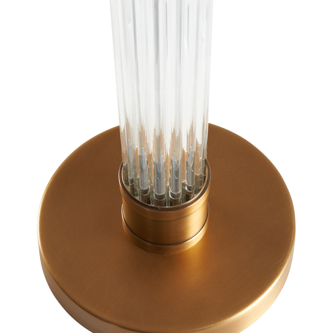 Andrews Vertical Crystal Rods Base Table Lamp
