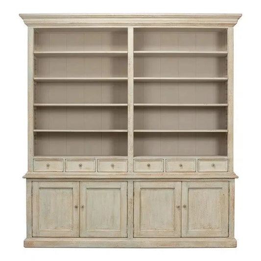 Angelique Bookcase With Cabinets and Drawers - LOOMLAN - Sarreid - Bookcases
