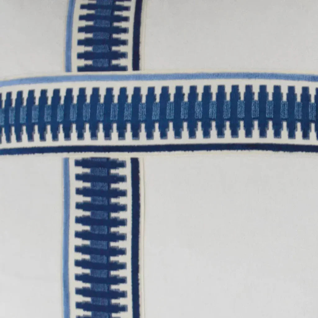 Antibes II Blue Blue Throw Pillow Insert - LOOMLAN - D.V. Kap - Throw Pillows