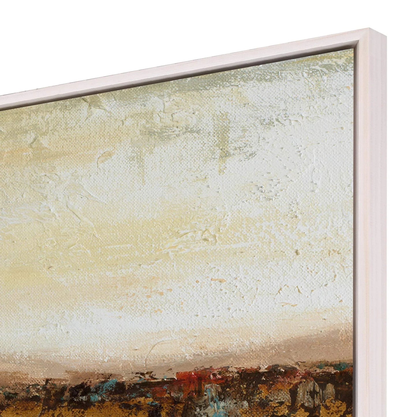 Antique Contemporary Wood Canvas Art