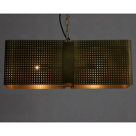 Apollo Metal Lantern With Brass Finish - LOOMLAN - Noir - Pendants