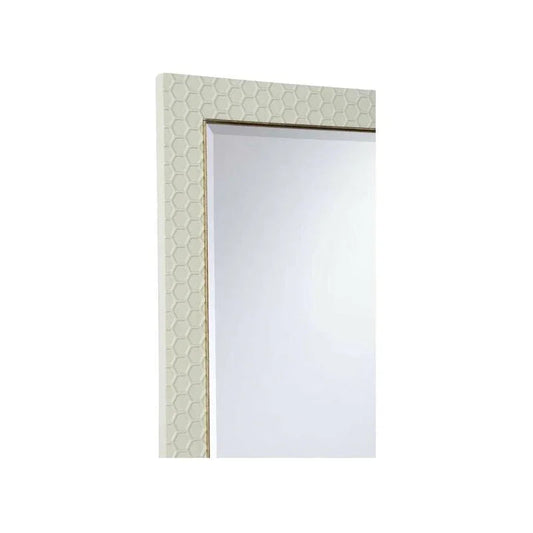 April Honeycomb Pattern Grey Wall Mirror - LOOMLAN - Chelsea House - Wall Mirrors