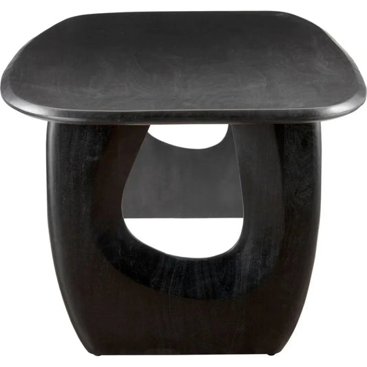 Arasan Wood Black Rectangular Dining Table-Dining Tables-Zuo Modern-LOOMLAN