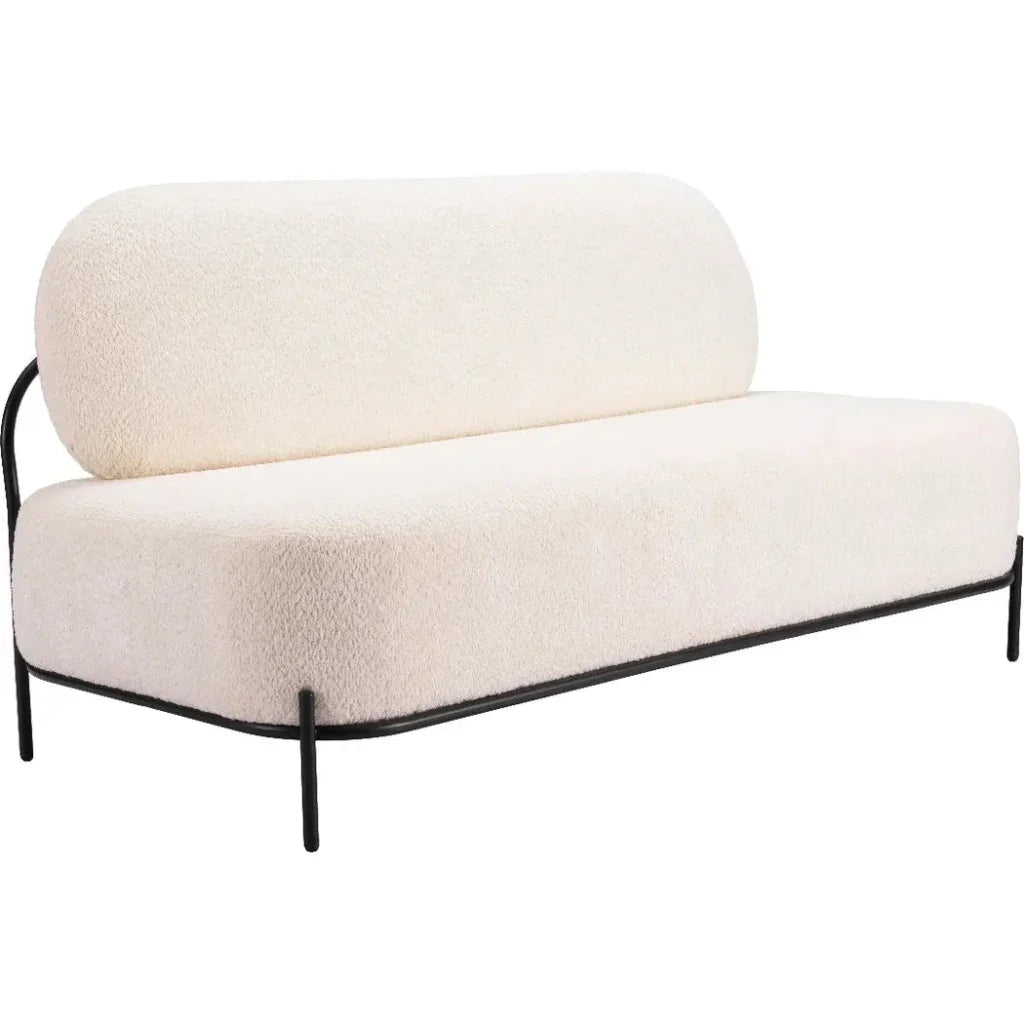 Arendal Sofa Vanilla in Performance Fabric - LOOMLAN - Zuo Modern - Sofas & Loveseats