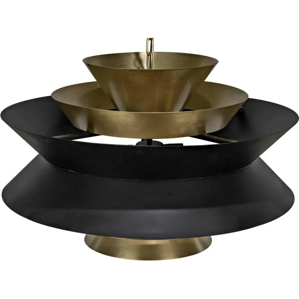 Arion Pendant, Steel with Brass Finish - LOOMLAN - Noir - Pendants