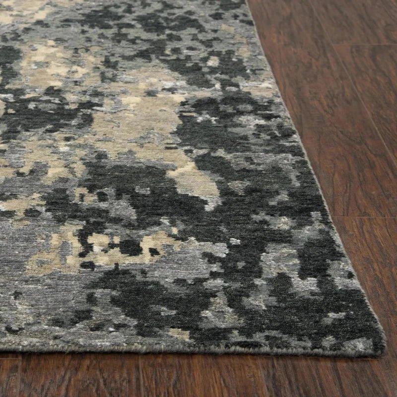 Arse Abstract Charcoal Large Area Rugs For Living Room - LOOMLAN - LOOMLAN - Area Rugs