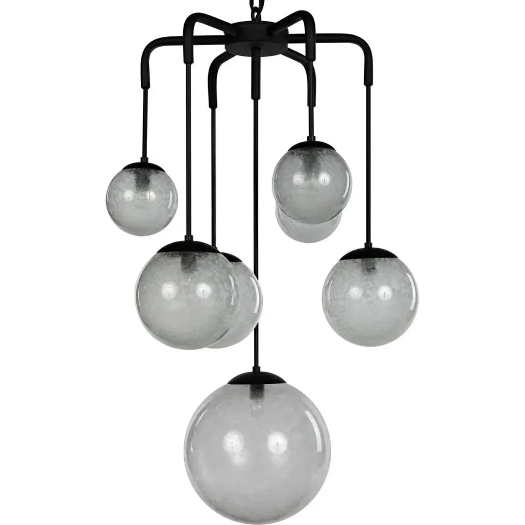 Artemis Chandelier, Steel with Black Finish - LOOMLAN - Noir - Chandeliers