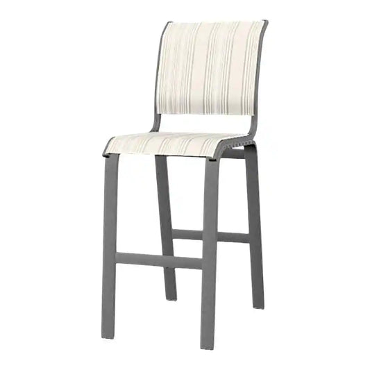Aruba II Sling Bar Height Armless Chair-Outdoor Bar Stools-Telescope-LOOMLAN
