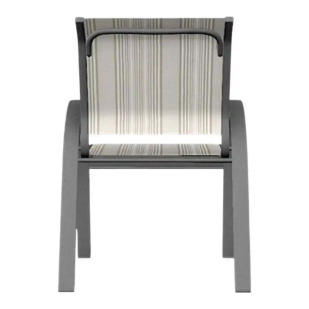 Aruba II Durable Sling Dining Stacking Cafe Chair-Outdoor Accent Chairs-Telescope-LOOMLAN