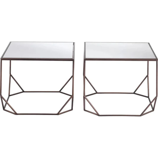 Arzon Coffee Table Set (2 - Piece) Bronze - LOOMLAN - Zuo Modern - Coffee Tables