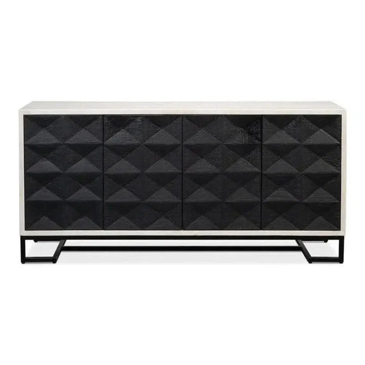 Asiger Four Door Credenza for Dining Room - LOOMLAN - Sarreid - Sideboards