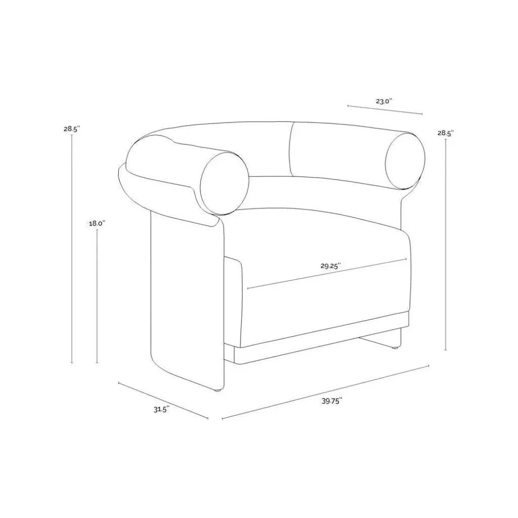 Asos Lounge Chair Louis Cream - Outdoor-Outdoor Lounge Chairs-SUNPAN-LOOMLAN