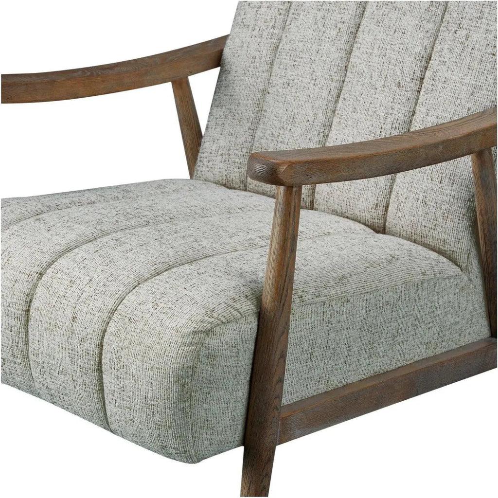 Aster Solid Oak Beige Arm Accent Chair - LOOMLAN - Moe's Home - Accent Chairs