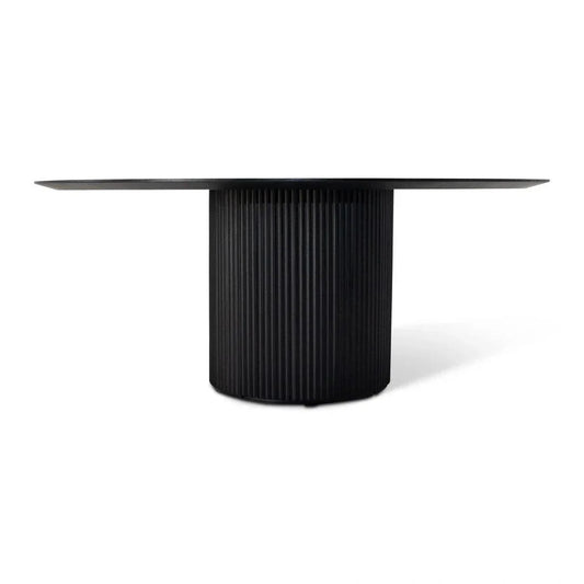 Atenas Wooden Round Dining Table-Dining Tables-Urbia-LOOMLAN