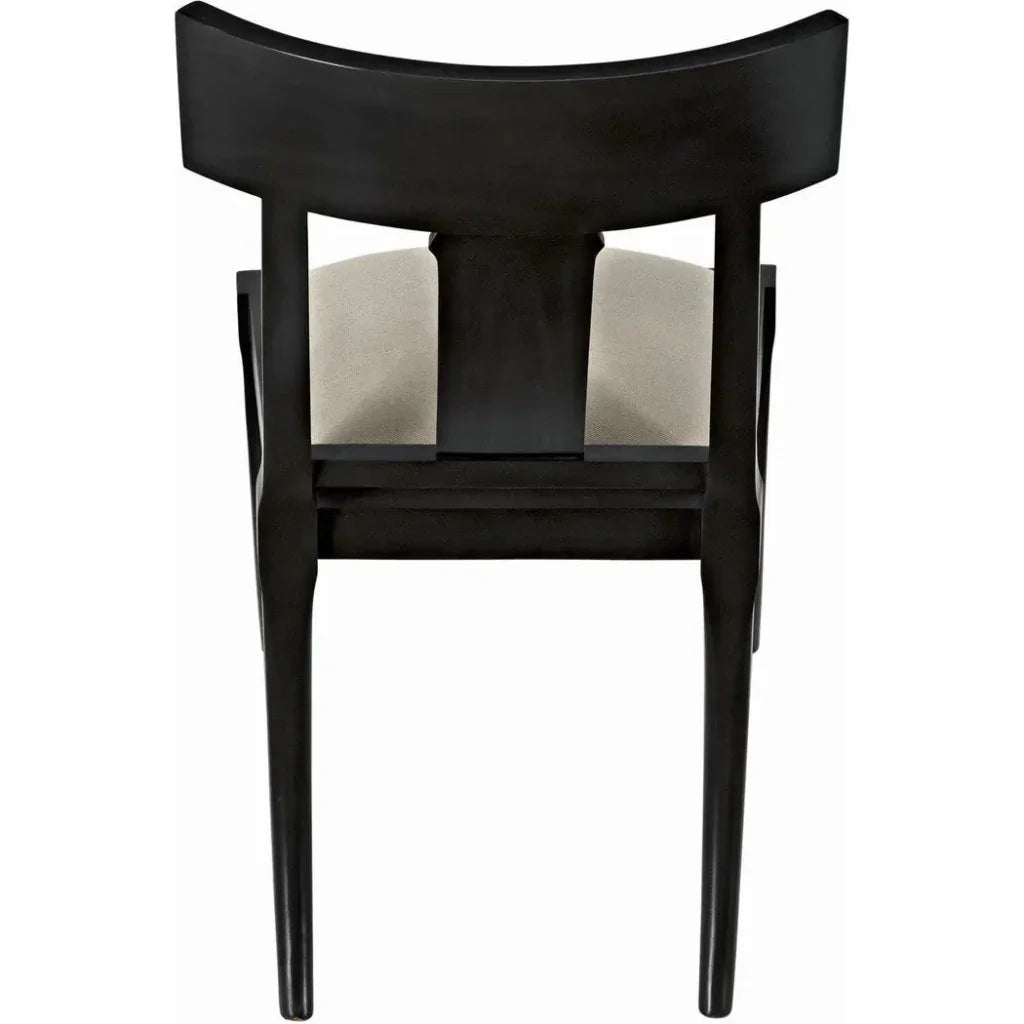 Athena Wood Black Armless Side Chair - LOOMLAN - Noir - Accent Chairs
