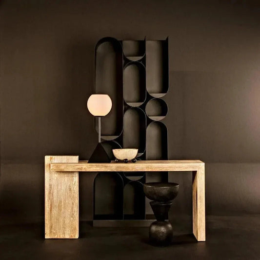 Atomic Bookcase Black Metal Etagere - LOOMLAN - Noir - Etageres