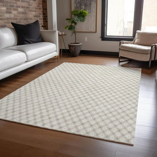Auralyn Brown Washable Indoor - Outdoor Rug - LOOMLAN - LOOMLAN Rugs - Outdoor Rugs