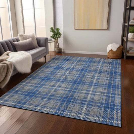 Aurora Gray Washable Indoor-Outdoor Rug-Outdoor Rugs-LOOMLAN Rugs-LOOMLAN