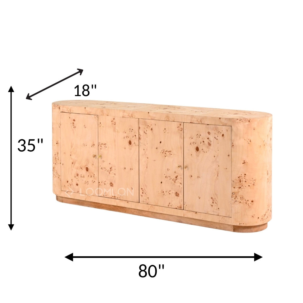 Avandrae Four Doors Wood Sideboard